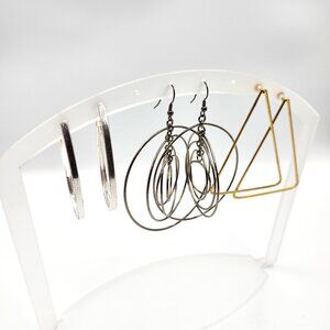 3 Pair - Big Hoop Earring Variety Package